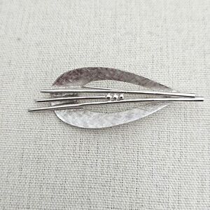 MCM Vintage Silver Tone Brooch